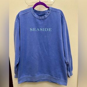 Unisex SEASIDE Style Beach Crewneck Florida Pullover Sweatshirt Size Adult Large